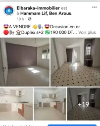 Duplex s2 Avec Local Comercial 190md à Bou Kornine