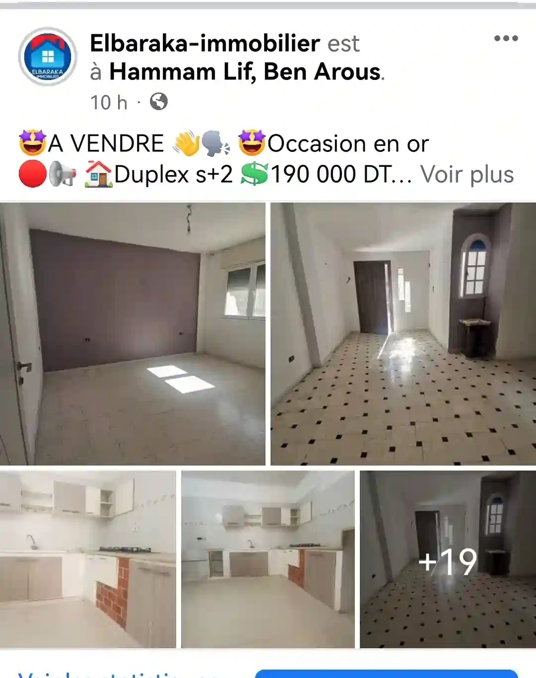 Duplex s2 Avec Local Comercial 190md à Bou Kornine0