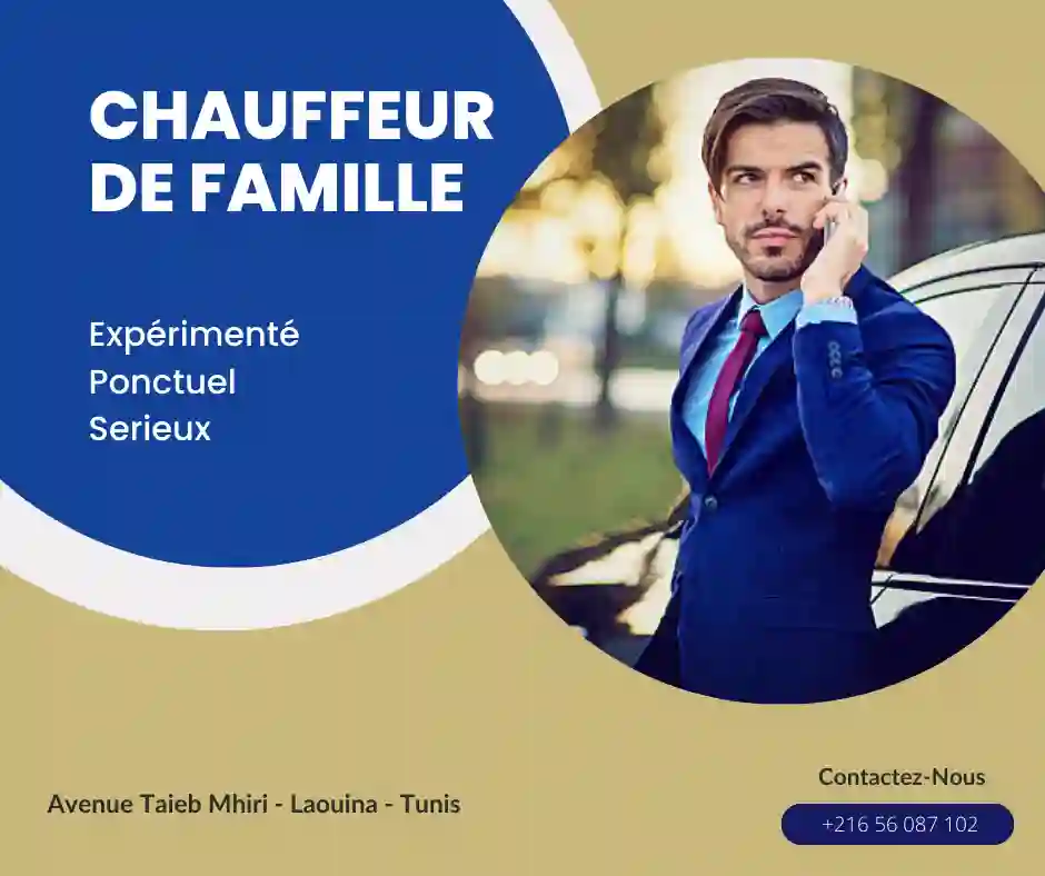 CHAUFFEUR DE FAMILLE HOMME ET FEMME