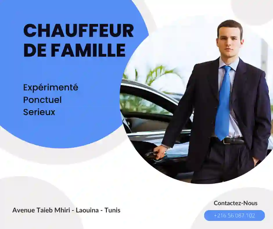 Vous cherchez Un chauffeur de famille par Mois? 