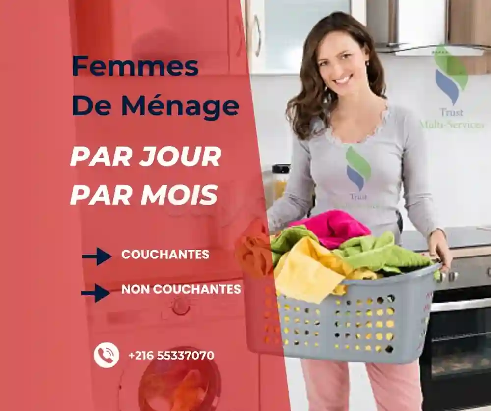 Femmes DE Menage PAR Mois A Sousse - 24606205 - Vue 2