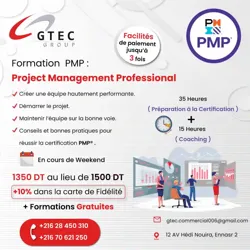 Formation pmp Project Mangement Professional à Ariana Ville