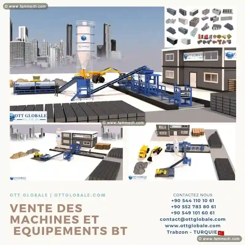 Machine Bloc Beton Ott6a Parpaing Brique Agglos pa - Vue 4