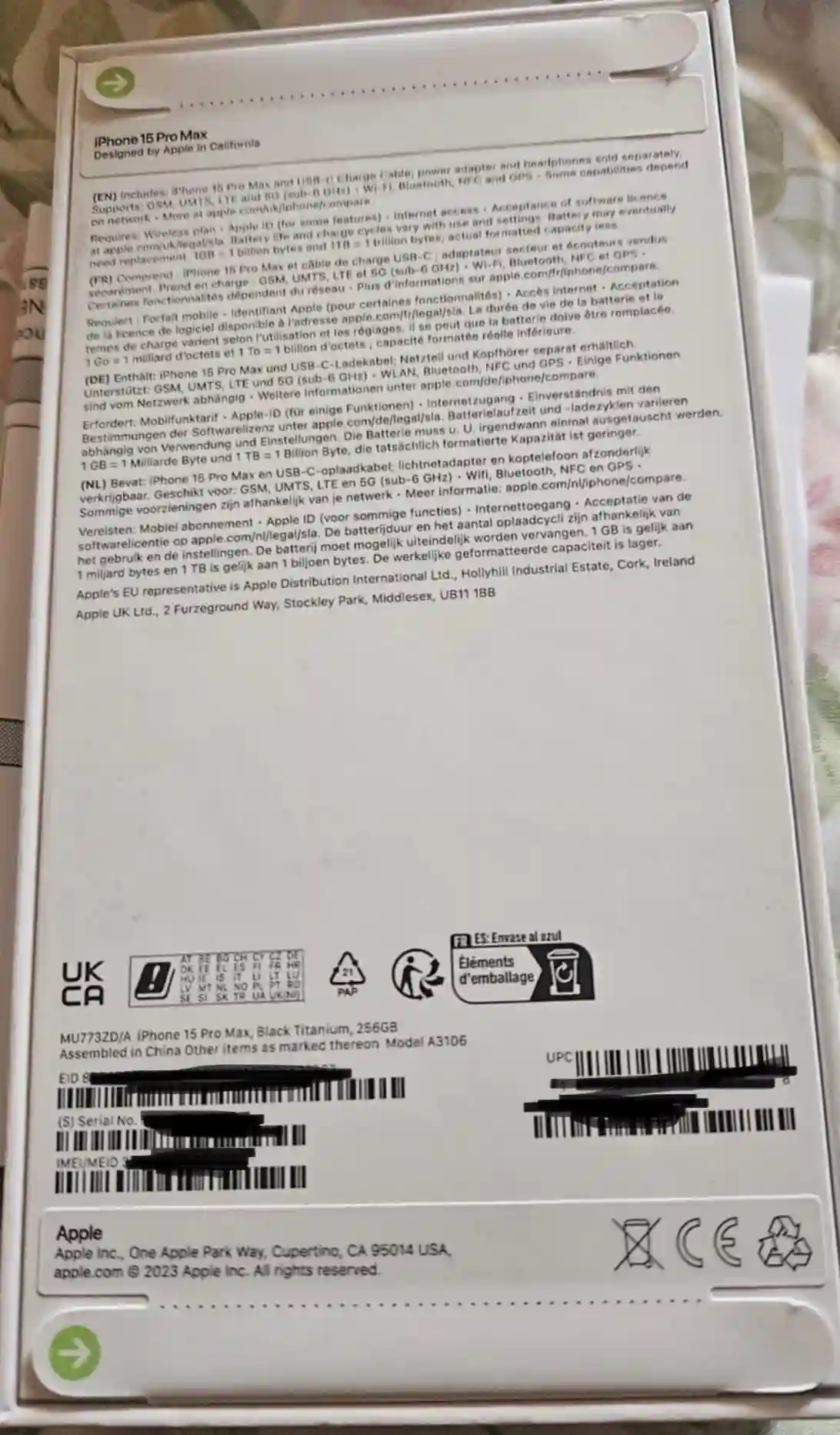 Iphone 15 Pro Max (cacheté) - Vue 1