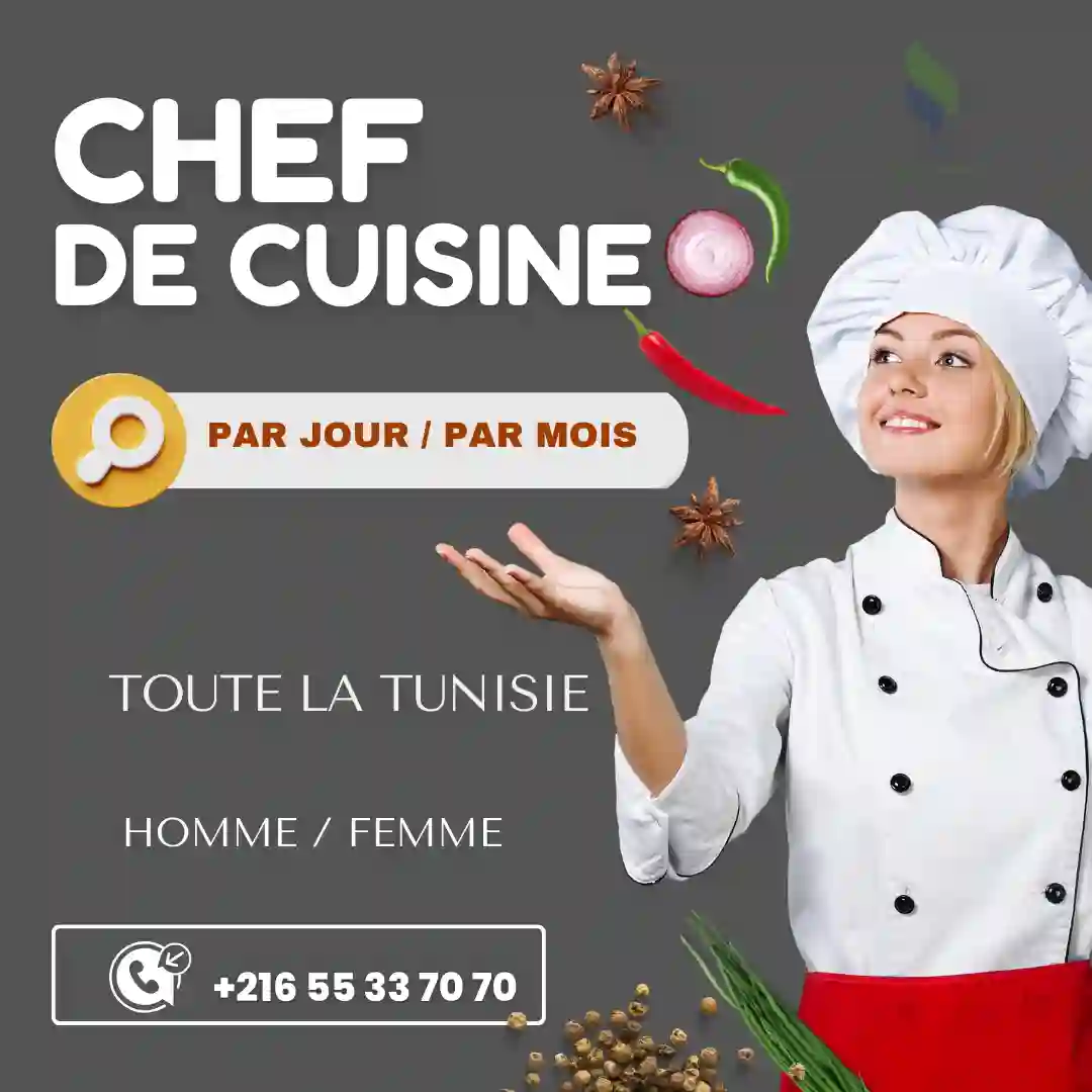 La société TMS propose des cuisinières sérieuses et dynamiques A BIZERTE