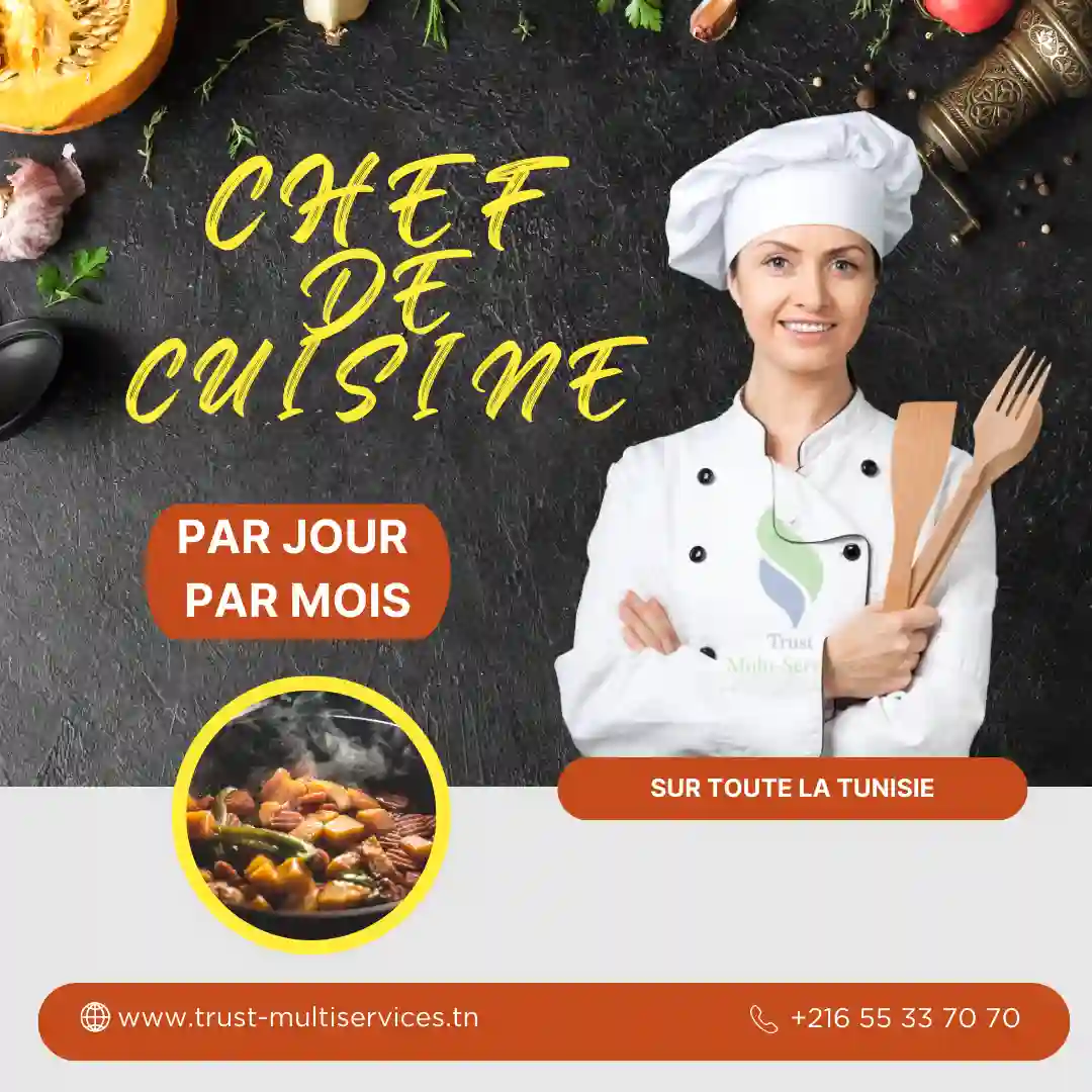 La société TMS propose des cuisinières sérieuses et dynamiques A SOUSSE