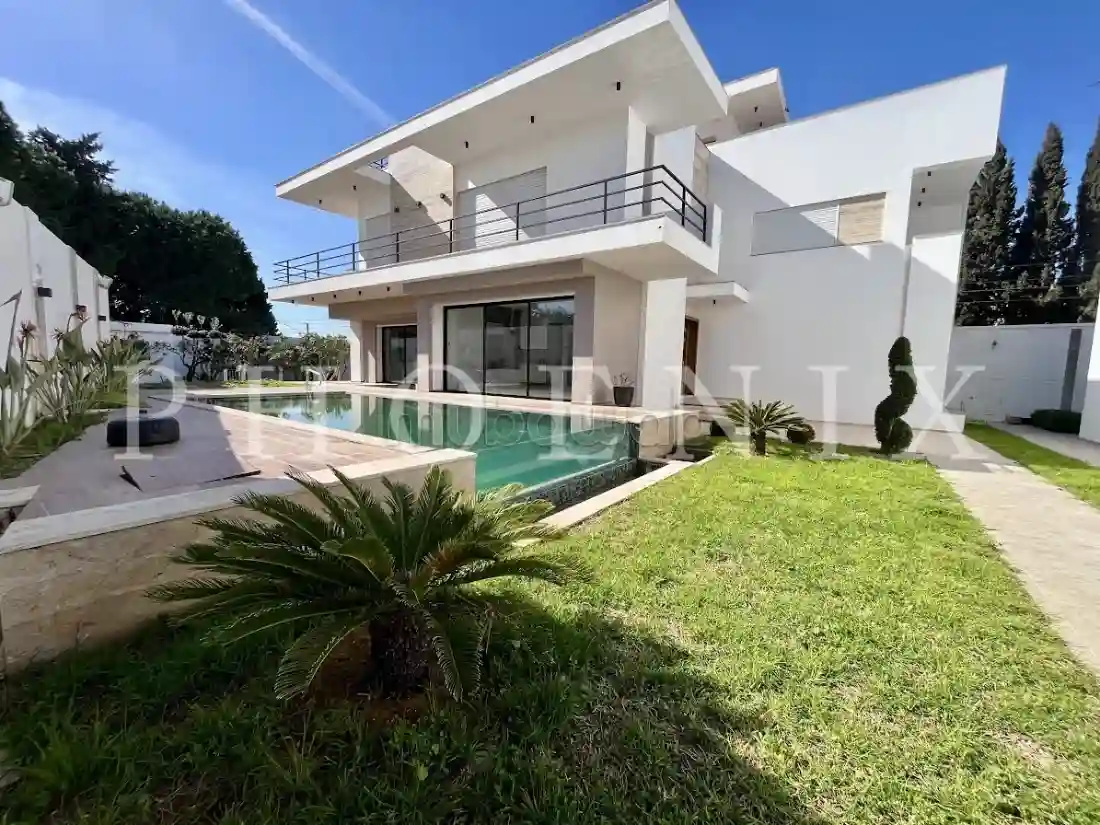 Villa S3 Neuve Avec Piscine à Carthage - Vue 2