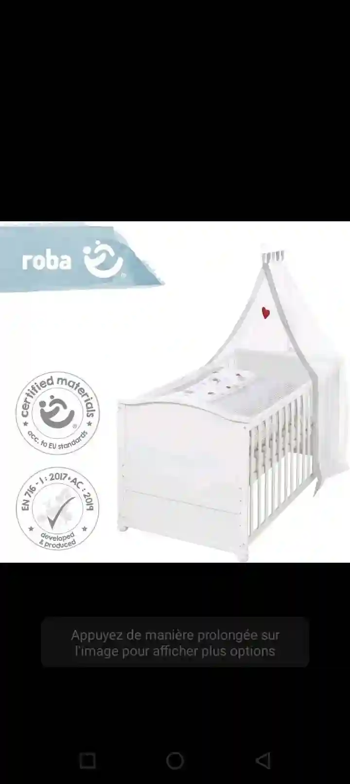 Lit Bébé Ikea Évolutif - Vue 1