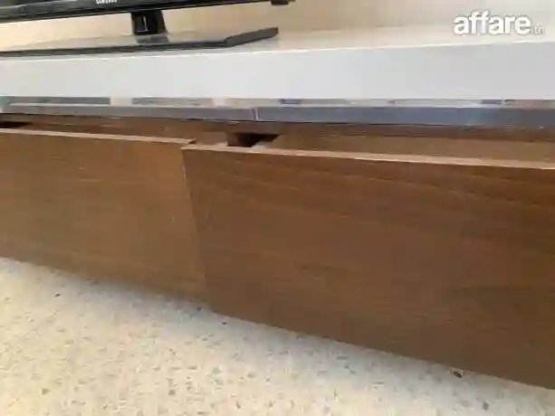 Table TV 📺 Avec Élément « Sans Télévision »avec Table Base - Vue 3