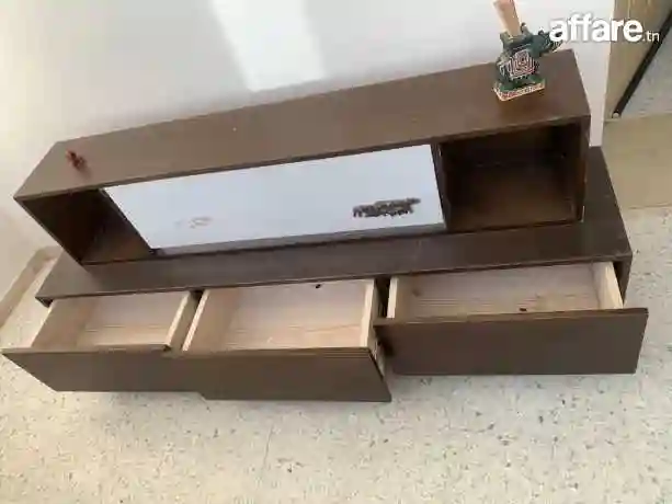 Table TV 📺 Avec Élément « Sans Télévision »avec Table Base - Vue 6