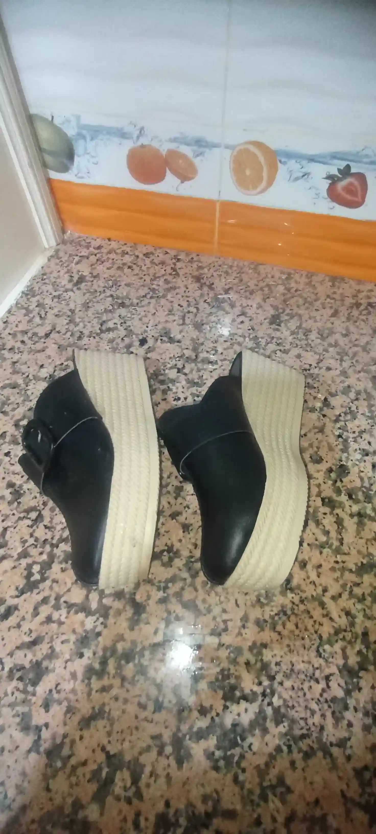 Sabot Noir en Cuir - Vue 2