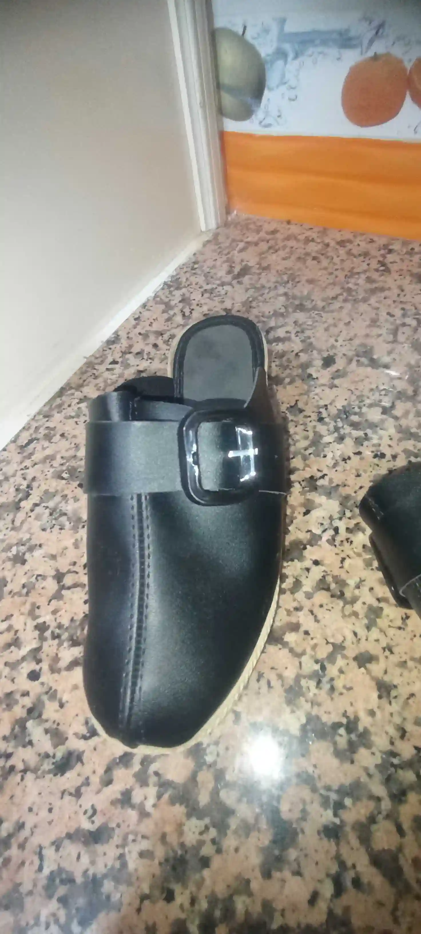 Sabot Noir en Cuir - Vue 3