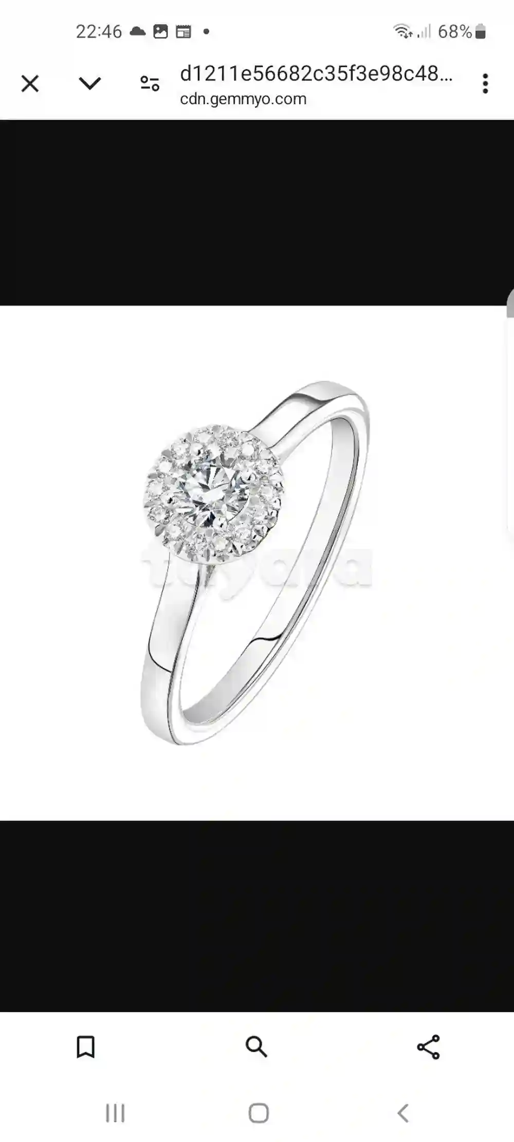 Alliance Plus Bague en or Blanc Serties de Diamants - Vue 4