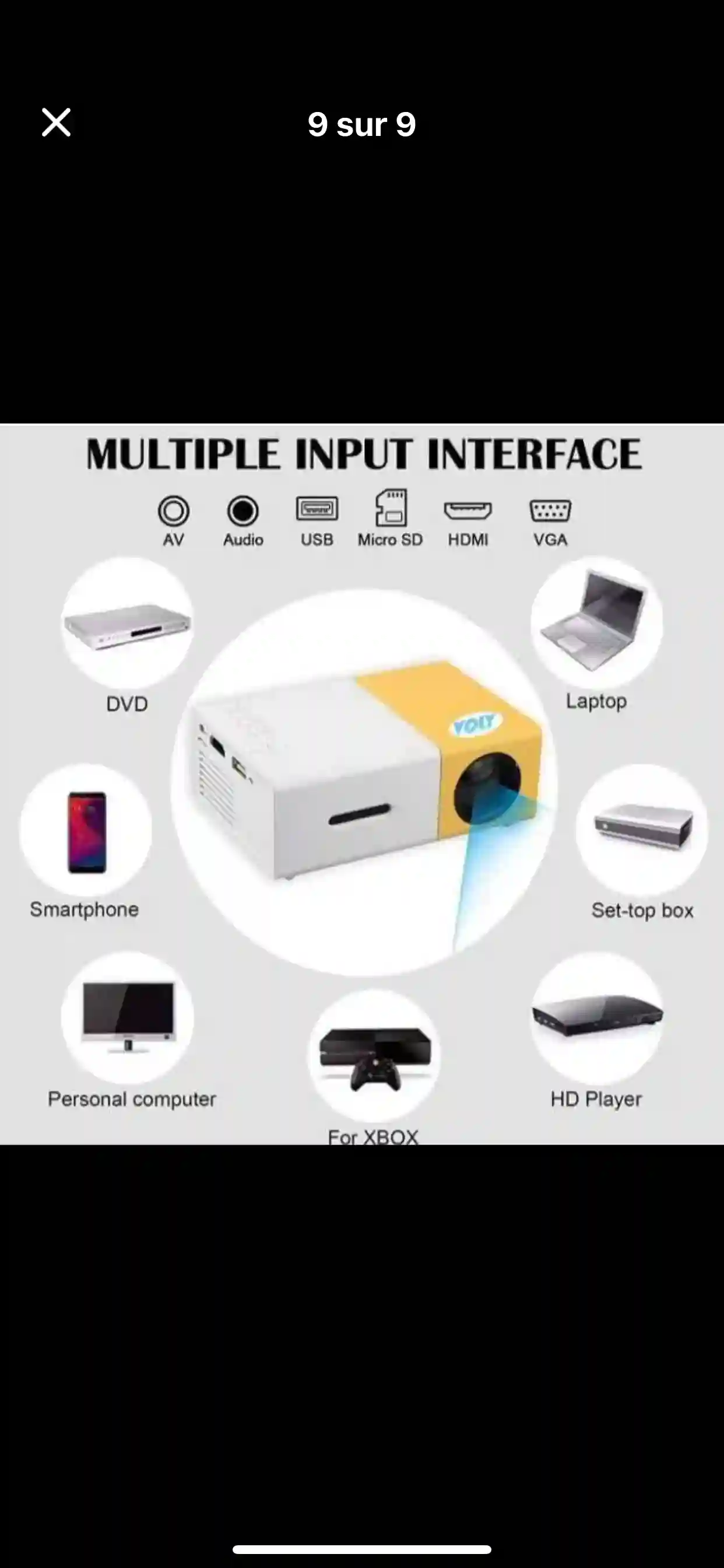 Mini Projecteur Vidéo de Cinéma à Le Bardo - Vue 1