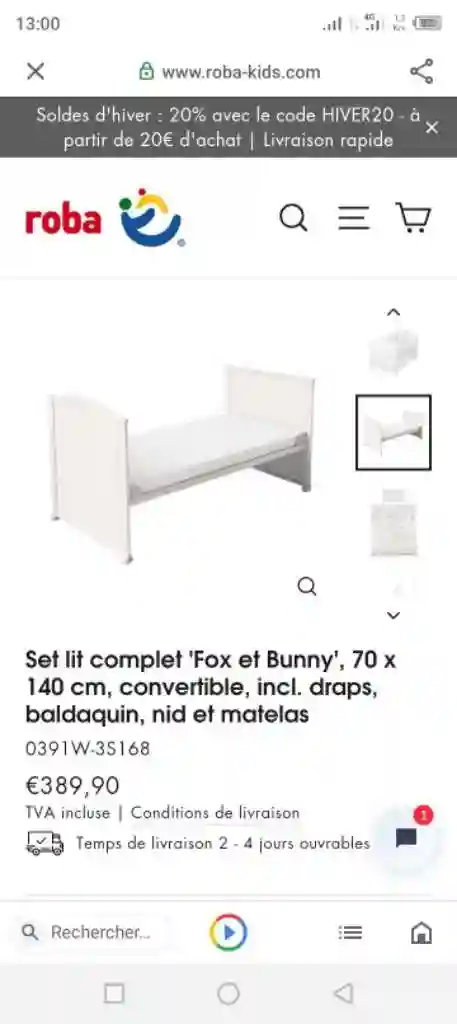Lit Ikea Évolutif et Convertible - Vue 1