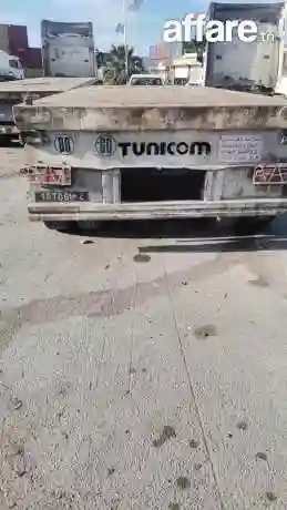 Vente Camion Double Remorque Avec Plateau - Vue 3