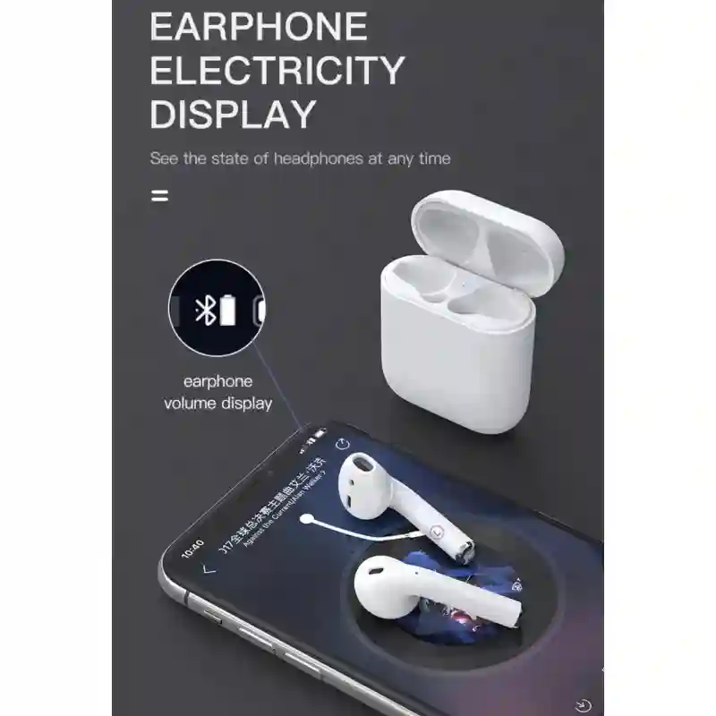 Écouteurs Sans Fil Inkax T02 Bluetooth - Blanc - Vue 3
