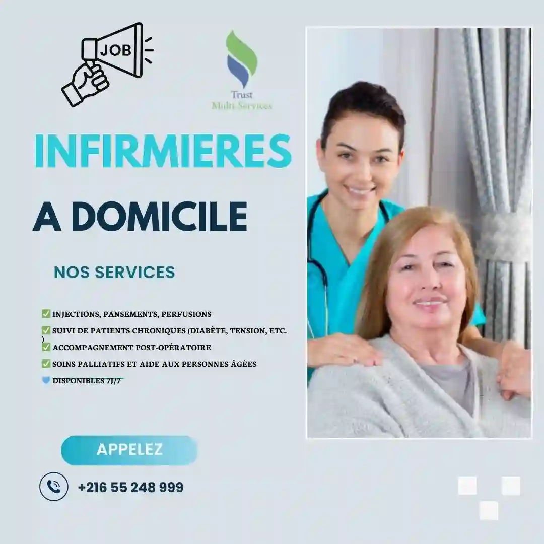 RECRUTEMENT INFIRMIER(E) A DOMICILE A SILIANA - Vue 1