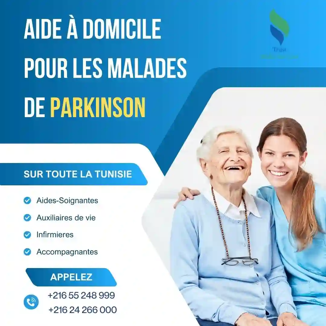 GARDE À DOMICILE DES MALADES DE PARKINSON A MONASTIR