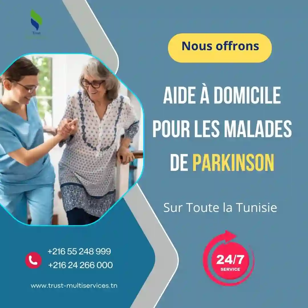 GARDE À DOMICILE DES MALADES DE PARKINSON A ZAGHOUAN