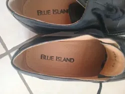 Chaussure Blue Island Original Chic Vrai Cuir Neuf P 43
