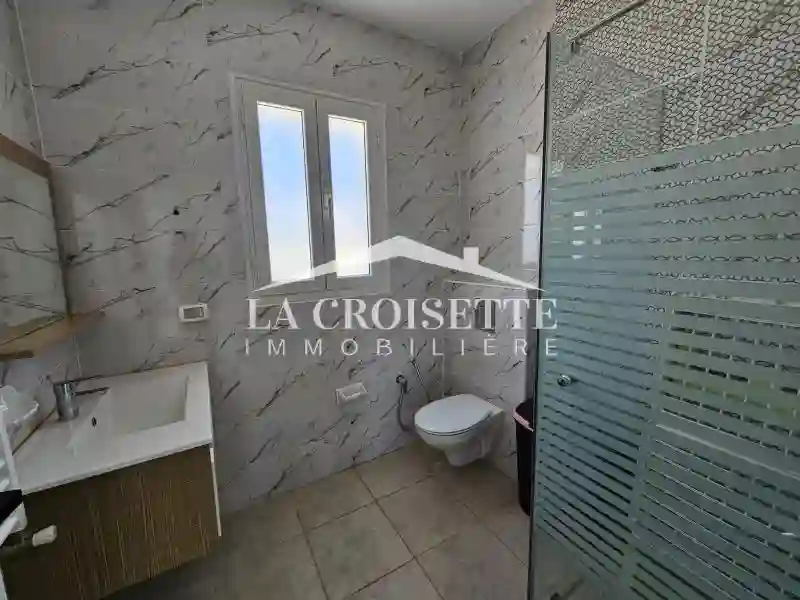 Etage Villa Meublé s+2 vue sur mer à la Marsa Mal3504