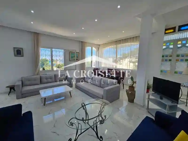 Etage Villa Meublé s+2 vue sur mer à la Marsa Mal3504 - Vue 3
