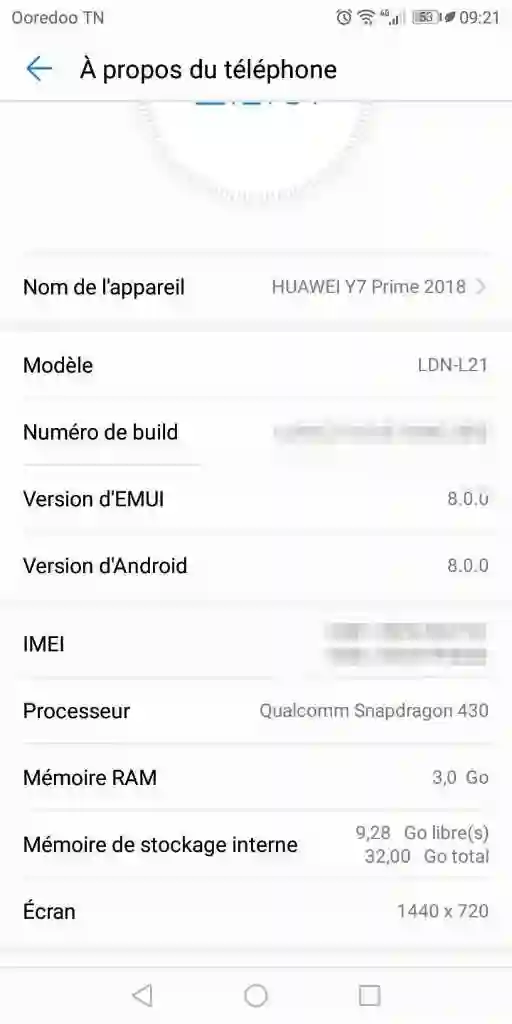 Huawei y7 Prime 2018 Occasion