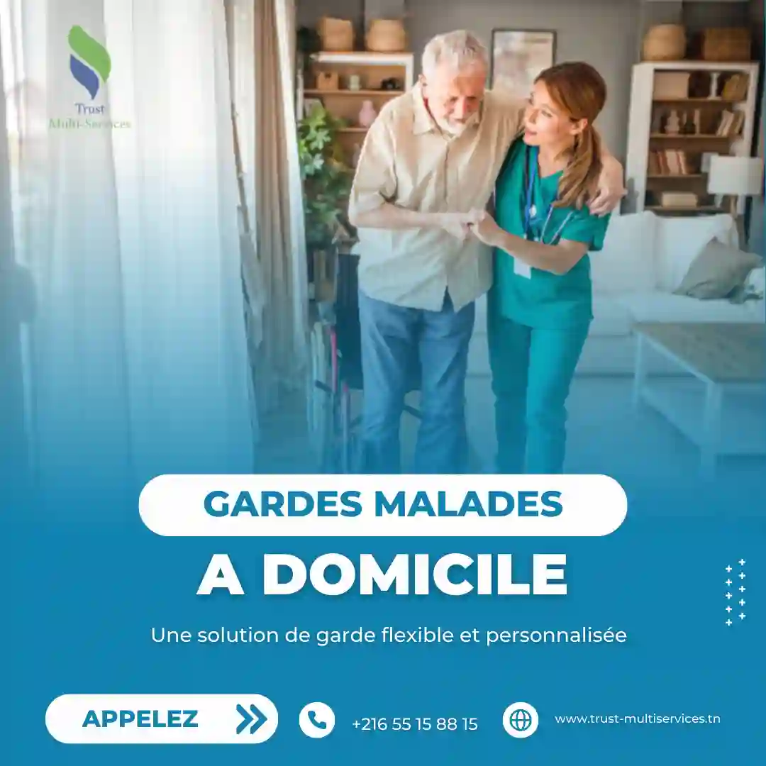 gardes malades par mois a Tunis