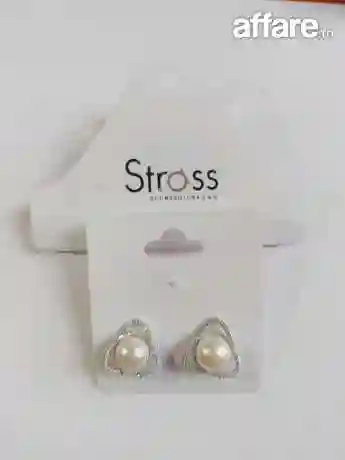 Sandale Blanc+ Boucles D'oreilles Strass Gratuit - Vue 1