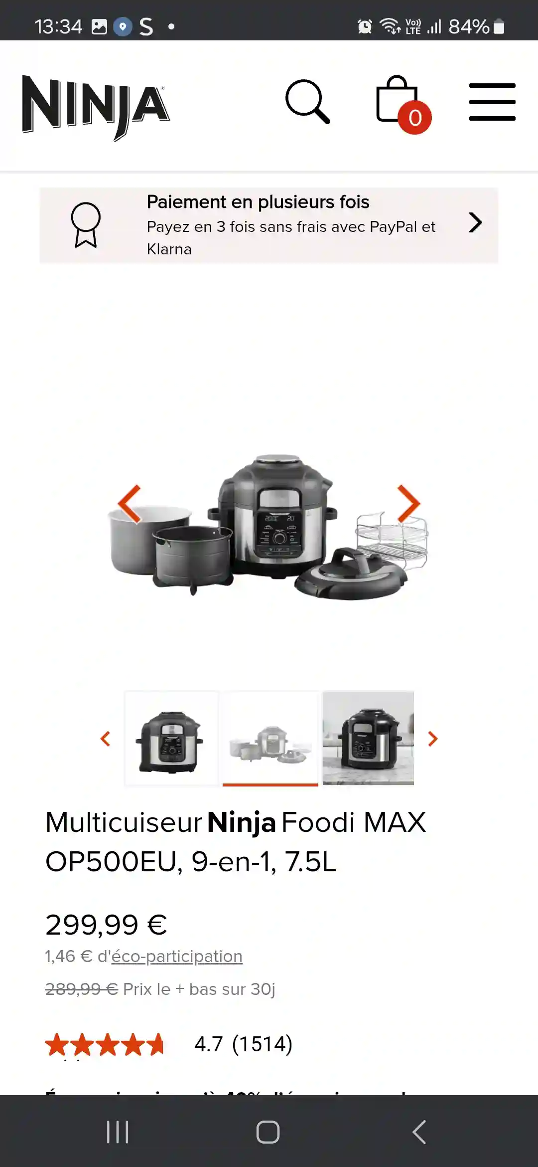 Ninja Foodi max à Bizerte Nord - Vue 1
