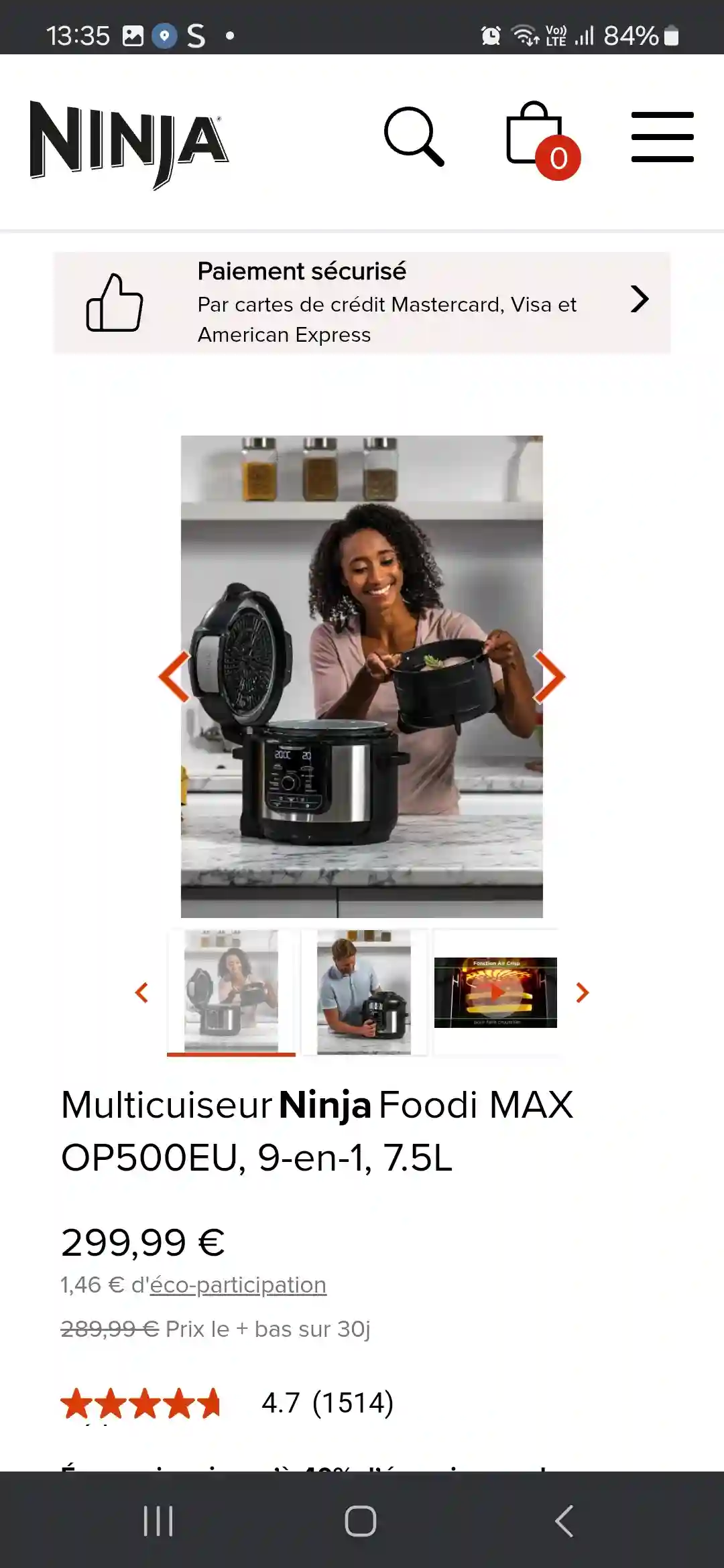 Ninja Foodi max à Bizerte Nord - Vue 2