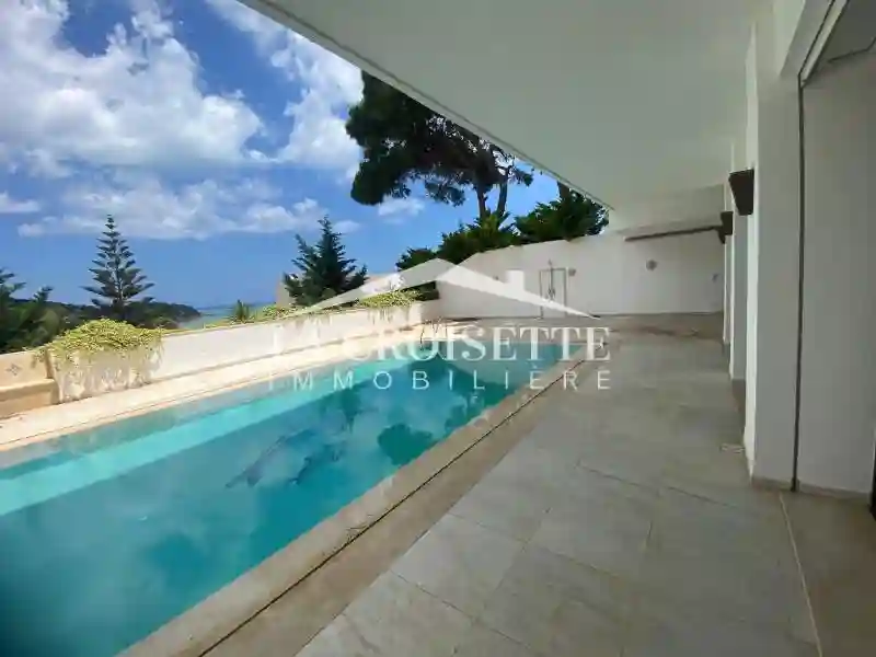 Villa s+5 Avec Piscine vue sur mer à Gammarth Mvl1706 - Vue 4