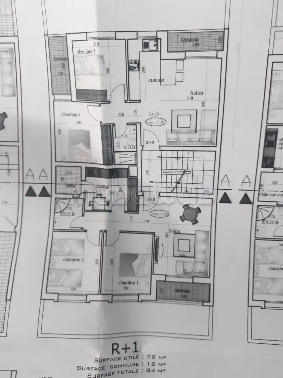 À Vendre des Appartements sur Plan Sahloul 4 - Vue 2