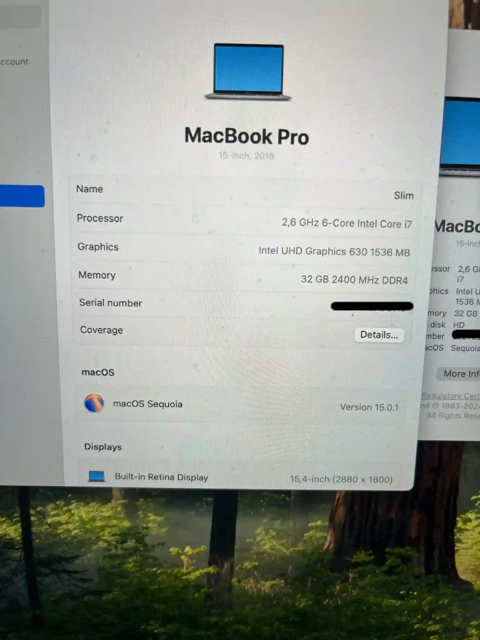 Macbook pro i7 15 Inch Tres bon Etat à La Soukra - Vue 2