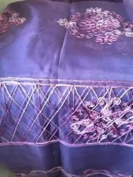 Rideau en Organza Mauve