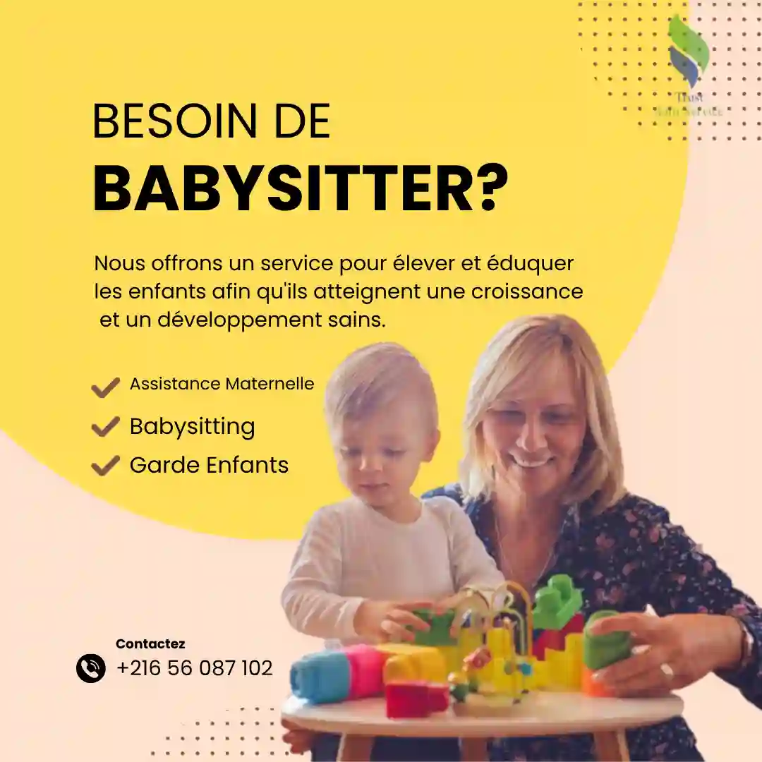 BABYSITTER A JARDINS L'AOUINA