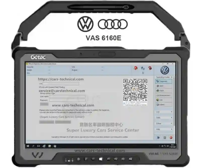 Diagnostic System Mobile Volkswagen Panasonic VAS 6150d - Vue 1