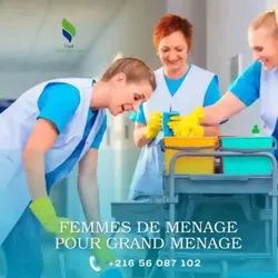 Femme DE Menage PAR Jour Pour Grand Menage A Soukra