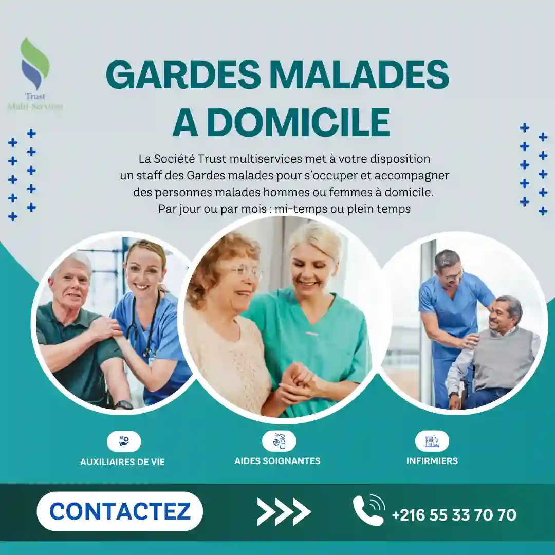 GARDE MALADE A DOMICILE A SOUSSE SAHLOUL