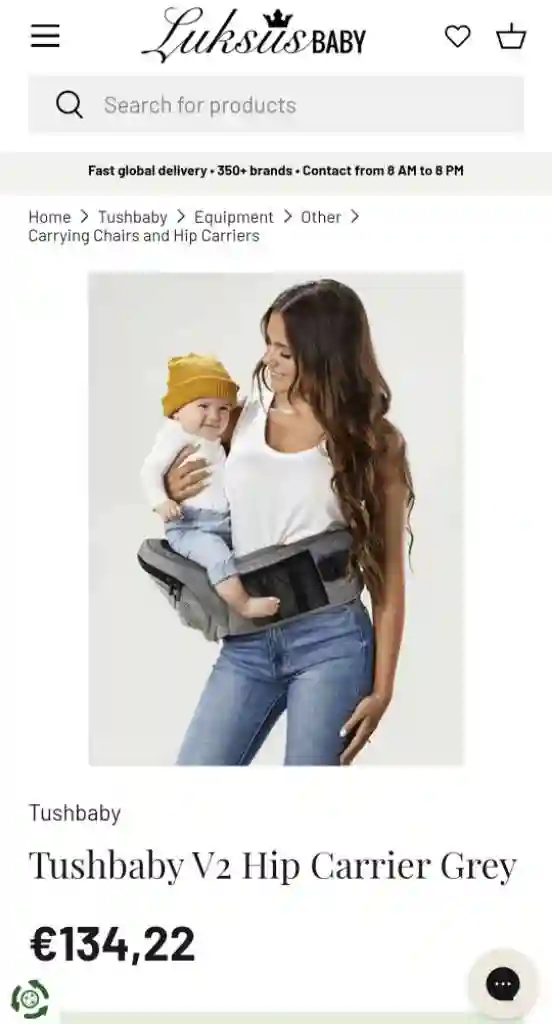 Porte Bebe Tushbaby - Vue 4