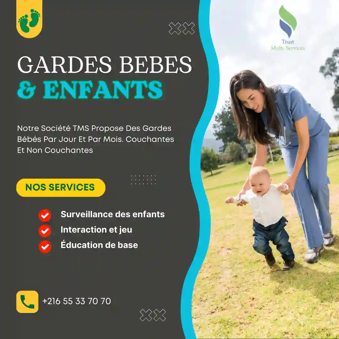 BESOIN DE BABY-SITTER À DOMICILE À JENDOUBA?