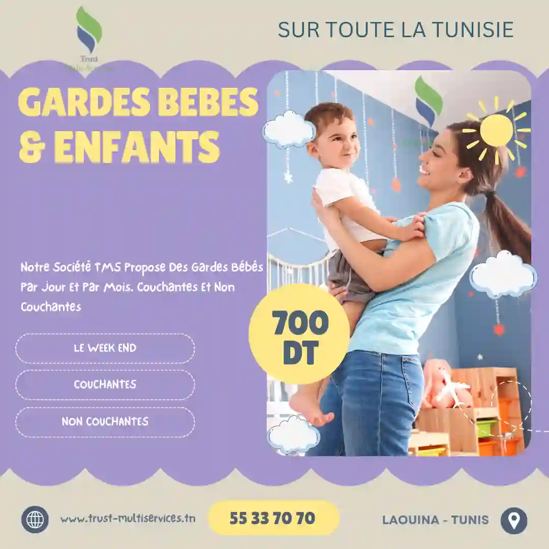BESOIN DE BABY-SITTER À DOMICILE À ZARZIS?