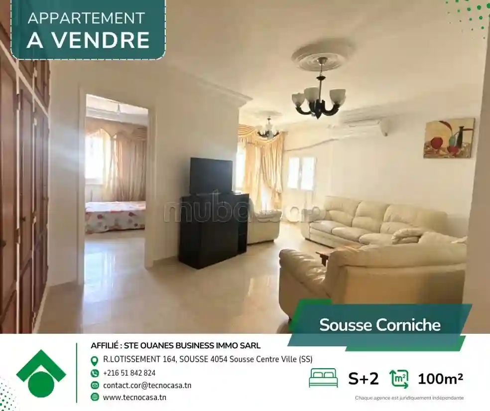 Appartement S2 Spacieux et Lumineux à Corniche - Vue 2