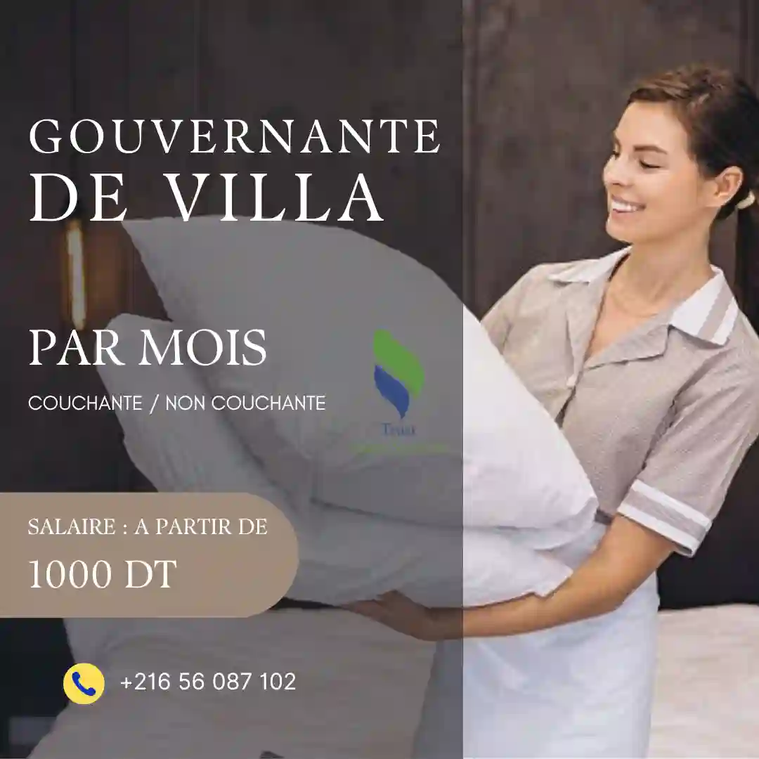 Gouvernante de Villa de Confiance à Temps Plein