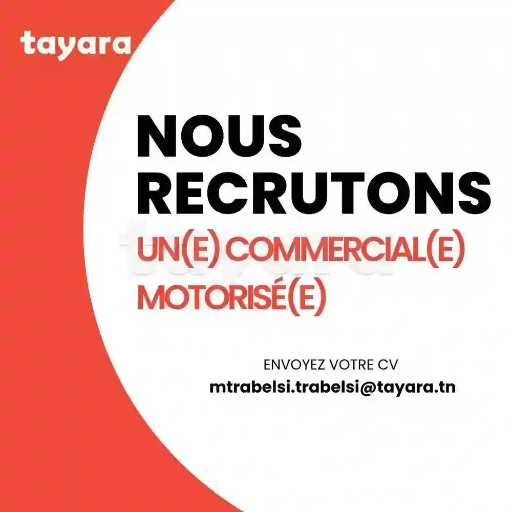 Un(e) Commercial(e) Motorisé(e) - Grand Tunis