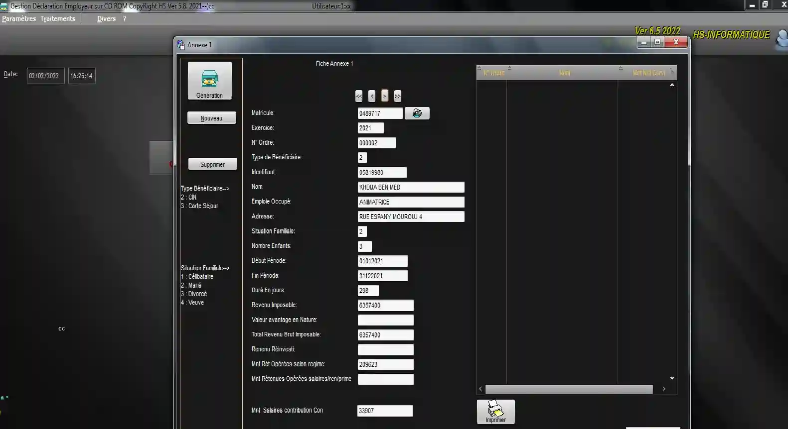 Declaration Employeur à El Mourouj - Vue 1