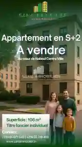 A un Appartement en s2 Nabeul Ref378a à Nabeul