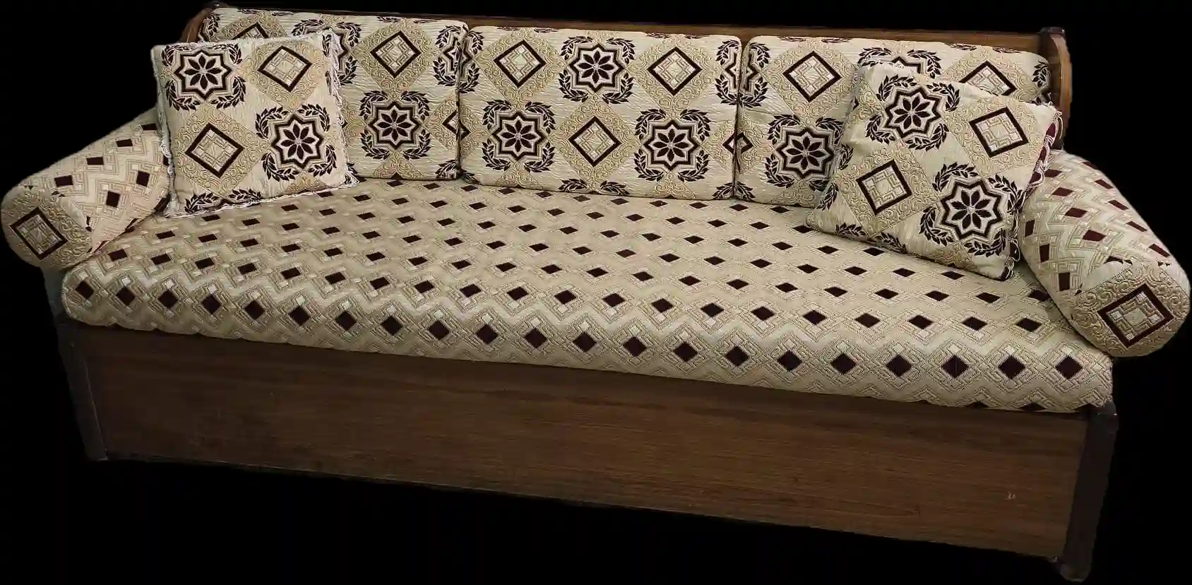 Banquette Avec Matelas Dossier et Oreillers à Bab Souika