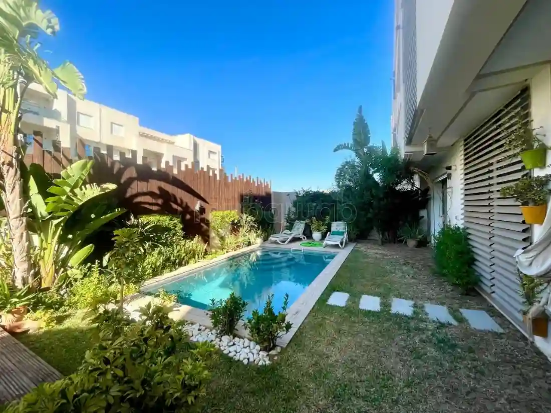 Appartement S2 Meublée Avec Piscine Gammarth - Vue 3